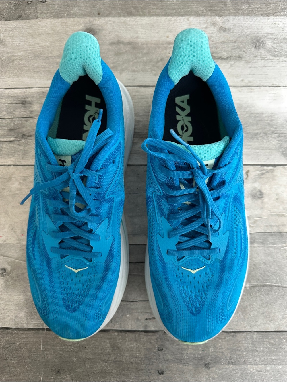 Hoka One One Blue Athletic Running Shoes